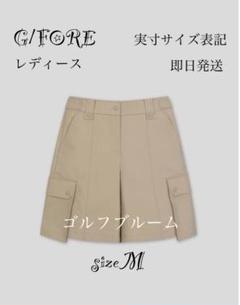G/FORE韓国ジーフォアレディースバミューダーパンツsizeMカーキー