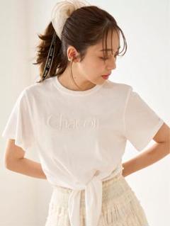 【タグ付き】スナイデル＊チャコット コットン混 Tシャツ 半袖 トップス SNIDEL｜【Chacott】SustainableロゴTシャツ | Rakuten Fashion
