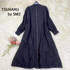 【美品】ツハルバイサマンサモスモス 前後着ピンタックワンピース F グリーンのサムネイル