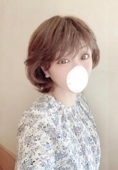 新品☆坂巻哲也フルウィッグ人毛混ライトブラウン♪カールショート〇A565 新品 坂巻哲也フルウィッグ人毛混ライトブラウン カールショート