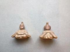 萩焼 雛人形 貫入