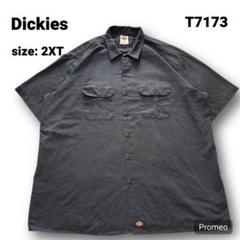 【即購入OK】Dickies 半袖ワークシャツ サイズ2XT ブラック