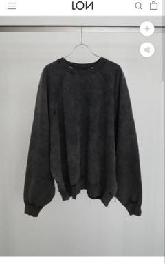 LON TWO SIDE SWEATSHIRT Black Brown 梨花