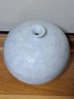 朱印 落款入り 海林 白磁 壺 一輪挿し 箱無し - メルカリ