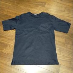 GUネイビー 半袖Tシャツ ポケット付き