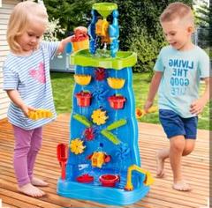 ウォーターテーブル　両面　縦長　サンドテーブル 子供用　屋外玩具　夏の玩具
