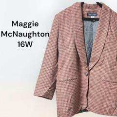 Maggie McNaughton 千鳥柄 ブレザー ジャケット 16W