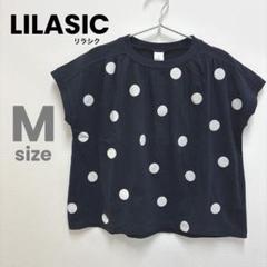 【RT-199】LILASIC リラシク　Tシャツ ノースリーブ　ホワイトドットのサムネイル