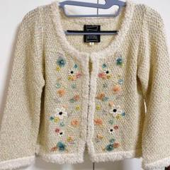 シンシアローリー　花柄刺繍 ニット　カーディガンのサムネイル