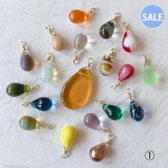 sale!!! チェコドロップビーズ　バラ①