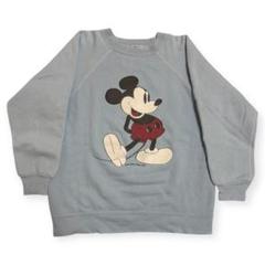 70s ディズニー ヴィンテージスウェット 白足ミッキーMヴィンスエ　ビンスエ 70´s kids vintage ヴィンテージ ミッキー スウェット 白足