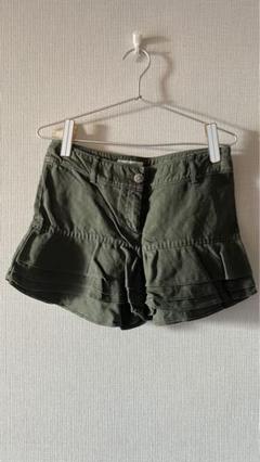 CHANEL オリーブグリーン ショートパンツ 36 CHANEL オリーブグリーン ショートパンツ 36