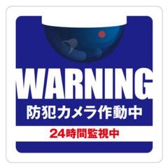 防犯カメラステッカー、監視カメラステッカー 2枚