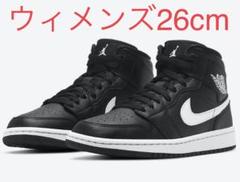 NIKE WMNS AIR JORDAN 1 MID BLACK/WHITE