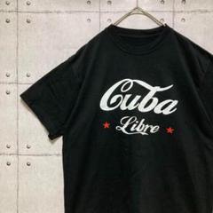 US輸入古着　キューバリブレ　プリントTシャツ 黒　Ｌ