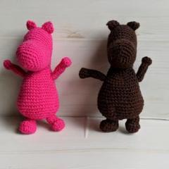 あみぐるみ　ハンドメイド　2匹