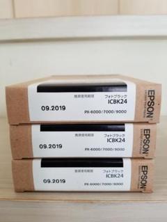 EPSON ICBK24 フォトブラックインク 3個セット