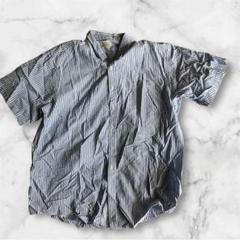 90s archive L.L.Bean シアサッカーストライプ 半袖シャツXL