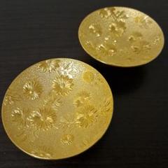 金杯 24KGP 金メッキ 菊 盃 - メルカリ