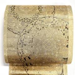 ー品販売  ゴールド 金色 華紋 本金箔 引箔 袋帯 着物 メルカリ - 011k 帯 着物・浴衣