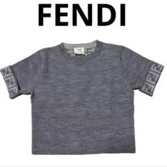 FENDI フェンディ 半袖ニット カットソー ケアタグ欠品 グレー