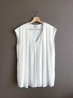 enfold ノースリーブ　トップス　ネイビー ENFOLD エンフォルド ノースリーブトップス 良好 サイズ38