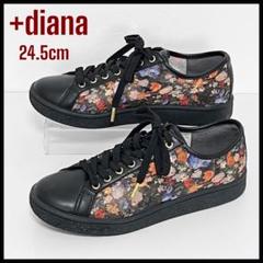 【未使用品 23cm】+DIANA プラスダイアナ スニーカー 絵画シリーズ プラス ダイアナ「絵画シリーズ スニーカー」ミュシャの百合