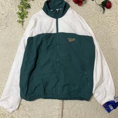 90s タグ付未使用　REEBOK ナイロンジャケット　デカロゴ　オーバーサイズ 90s タグ付未使用 REEBOK ナイロンジャケット デカロゴ オーバー