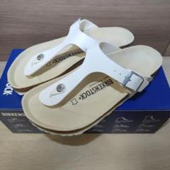 新品未使用36(23.0〜23.5cm)BIRKENSTOCK GIZEH 白 - メルカリ