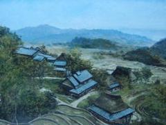 向井 潤吉、129、額装画集画、新品高級額、日本の風景、ふるさと