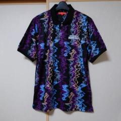 BEAMS GOLF ジグザグパターン ポロシャツ