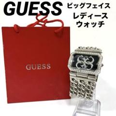 【稼動品】GUESS ゲス　ラインストーンベゼル チェーンベルト メンズウォッチ