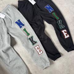 M クラブ NIKE ロゴ ジョガーパンツ ブラック グレー 2点セット