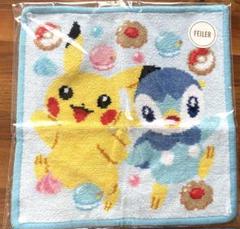 【新品未使用】フェイラー　ポケモンコラボ　ピカチュウ、イーブイ2枚セット 新品未使用】フェイラー ポケモン ピカチュウ&イーブイ ハンカチ