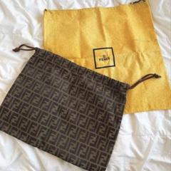 FENDI 巾着 モノグラム バッグ