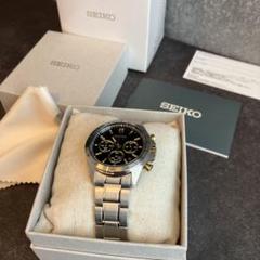 SEIKO クロノグラフ ブラックダイヤル