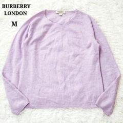 極美品 バーバリーロンドン ニット トップス セーター ノバチェック 長袖 BURBERRY 返品可 バーバリー ニット セーター クルーネック