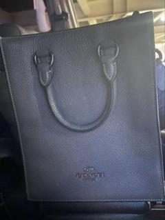 COACH レザートートバッグ グレー