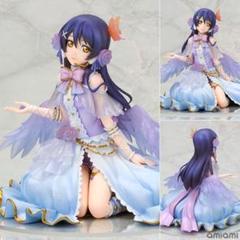 園田海未 1/7 完成品フィギュア(スクフェスver、外箱傷みあり) 園田海未 1/7 完成品フィギュア(スクフェスver、外箱傷みあり)