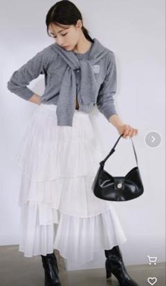 【SNIDEL】コットンティアードスカート(新品/タグ付き) SNIDEL（スナイデル）の「ティアードロングスカート（スカート
