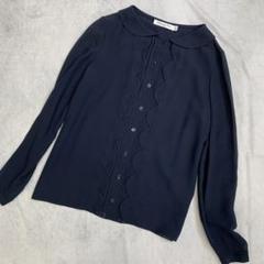 近年タグ Christian Dior シルク トップス ブラウス ネイビー