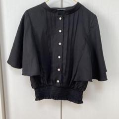 SPRAY premium 半袖ブラウス　黒　Mサイズ
