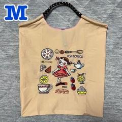 新品 不二家ペコちゃんの刺繍 Mサイズエコバッグ - メルカリ