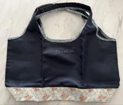 LAURA ASHLEY エコバッグ ネイビー
