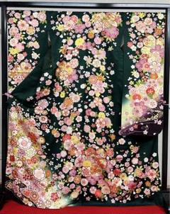 R*R様 中古B品★振袖★仕立て上がり★NO.B05 緑　グリーン　成人式　結婚 R*R様 中古B品☆振袖☆仕立て上がり☆NO.B05 緑 グリーン 成人式