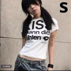 KISS Tシャツ ブルー グランジ ピチT y2k ギャル