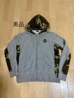 F.C.R.B. SIDE PANEL ZIP UP SWEAT HOODY