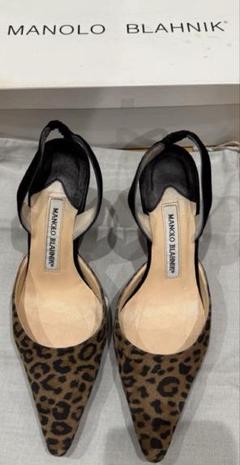 MANOLO BLAHNIK ヒョウ柄 ハイヒール　37 2/1 Carrie Bradshaw would approve 🐆 Manolo Blahnik leopard