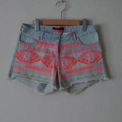『メゾンスコッチ 』刺繍カットオフジーンズ