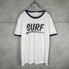 リンガーTシャツ　オールドサーフ　SURF　擦れプリント　サーフT　アウトドア